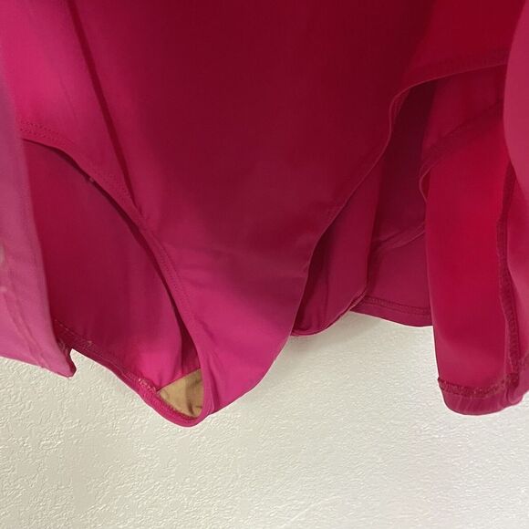 Swim 365 Plus Size 28 Swim Dress Pink One Piece Swimsuit With Dress Overlay - Picture 2 of 9